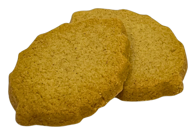 葉っぱの形をした型抜きクッキー