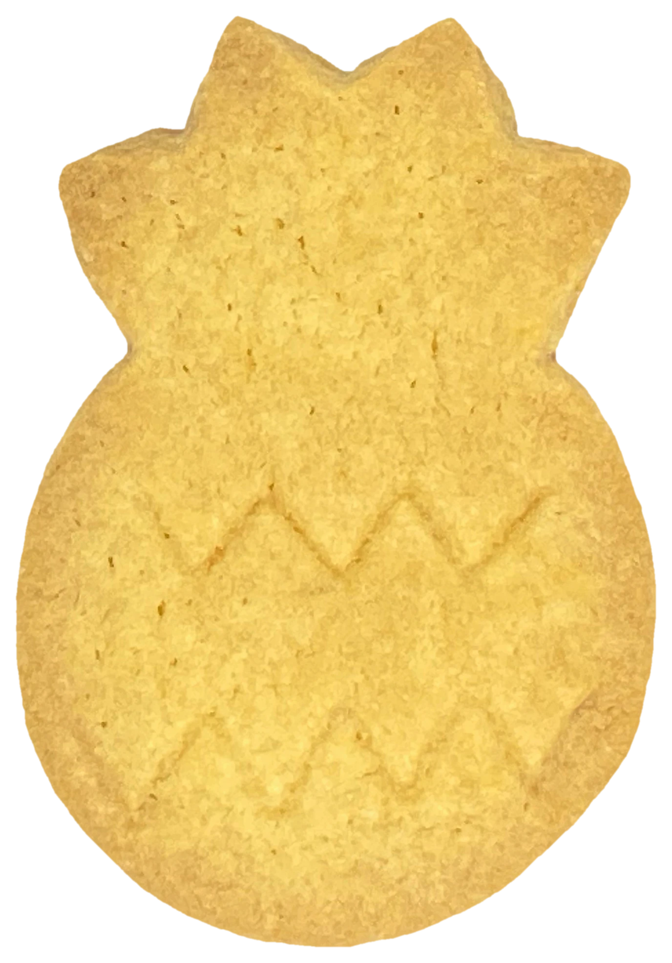パイナップルの形をした型抜きクッキー