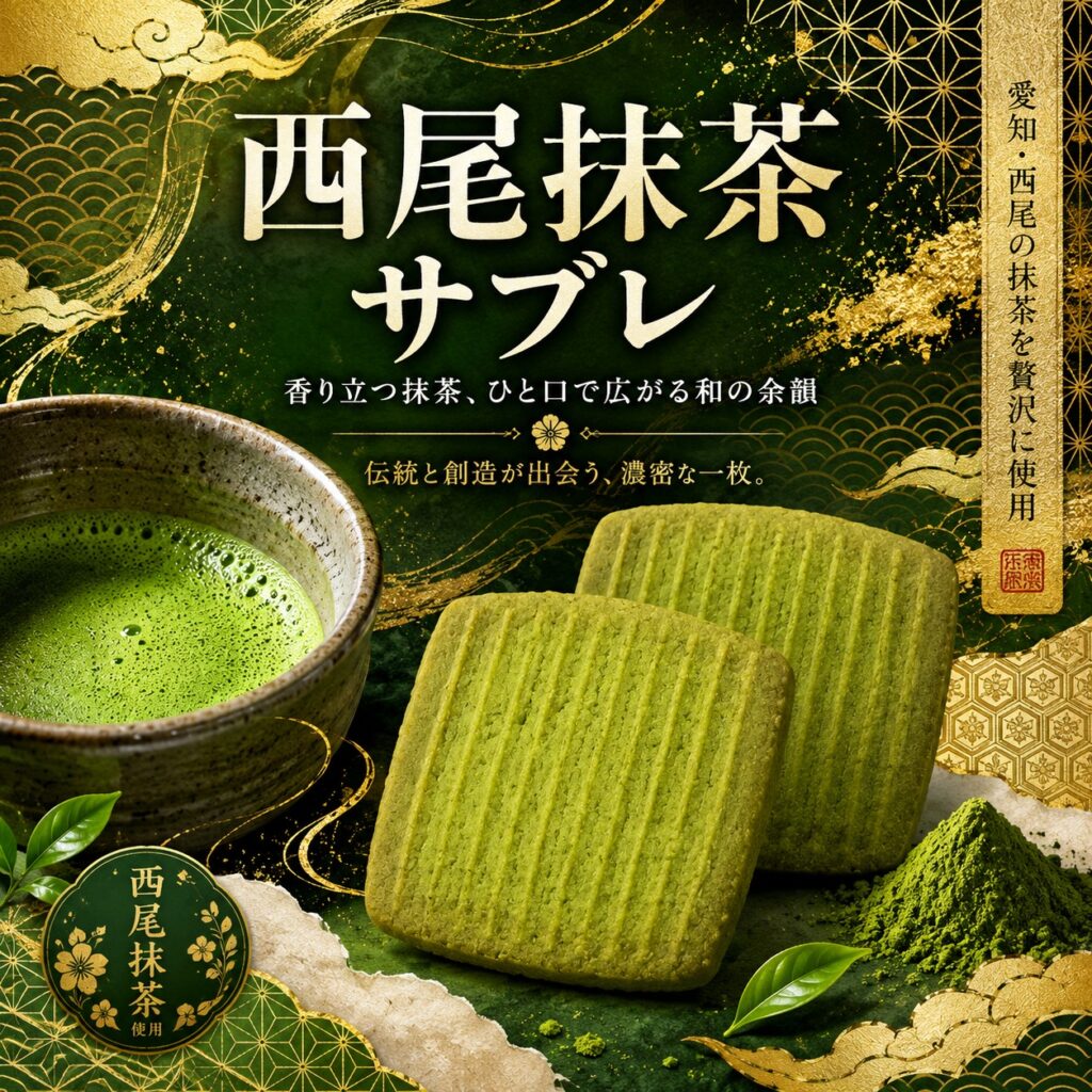 西尾抹茶サブレ 店頭販売のお知らせ